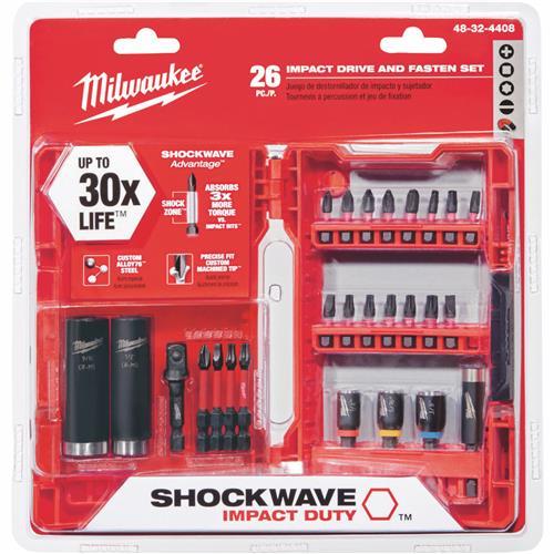 Milwaukee Shockwave 26-Piece Impact Screwdriver Bit Set 48-32-4408