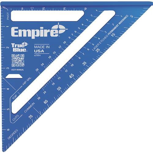 Empire True Blue Laser Etched Rafter Square E2994