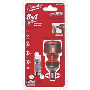 Milwaukee 8-in-1 Compact Ratcheting Screwdriver 48-22-2330
