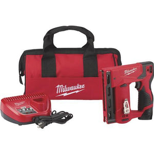 Milwaukee M12 Cordless Finish Stapler Kit 2447-21