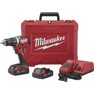 Milwaukee M18 Lithium-Ion Brushless Compact Cordless Drill Kit 2701-22CT