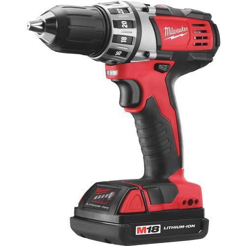 Milwaukee M18 Lithium-Ion Compact Cordless Drill Kit 2606-22CT
