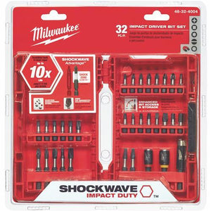 Milwaukee Shockwave 32-Piece Impact Screwdriver Bit Set 48-32-4004