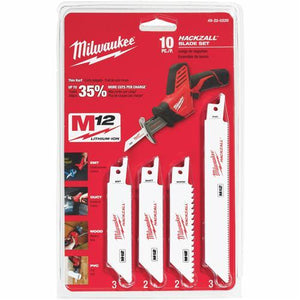 Milwaukee Hackzall 10-Piece Mini Reciprocating Blade Set 49-22-0220