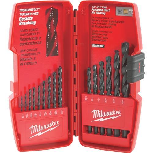 Milwaukee Thunderbolt 15-Piece Black Oxide Drill Bit Set 48-89-2803