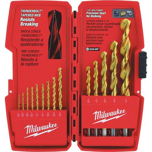 Milwaukee Thunderbolt 14-Piece Titanium Drill Bit Set 48-89-0011