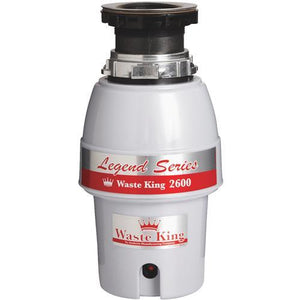 Waste King 1/2 HP Garbage Disposer 5 Year In-Home Service Warranty L-2600