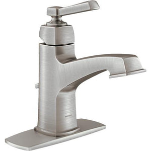 Moen Boardwalk 1-Handle Brushed Nickel Bathroom Faucet WS84805SRN