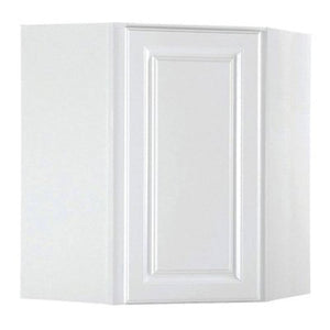 Rsi Home Products Sales 24" W X 30" H X 12" D White Finish Assembled Diagonal Corner Wall Cabinet