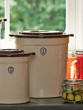 Load image into Gallery viewer, 3-Gallon Stoneware Pickling Crock Complete Kit