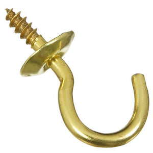 National Hardware N119-719 2021 Cup Hook in Solid Brass