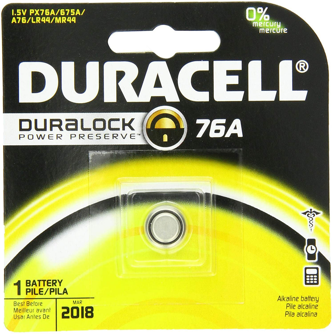 Duracell 76A Medical Battery 1.5 Volt Alkaline, 1 Count