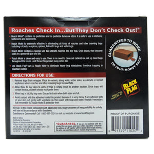 Black Flag TAT Roach Motel Traps, 2-count Packages (Pack of 6)