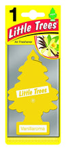Load image into Gallery viewer, LITTLE TREES Car Air Freshener | Hanging Paper Tree for Home or Car | Vanillaroma | Single Tree per Package