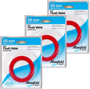 Mansfield Plumbing 0030 Flush Valve Service Pack, Fits 210/211 Flush Valve - 3 PACK