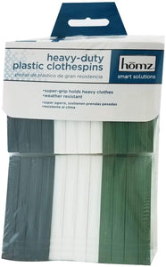 Homz Heavy Duty Plastic Clothespins 24 Count
