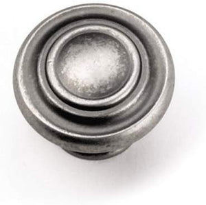 Laurey 51806 Cabinet Hardware 1-3/8-Inch Nantucket Knob, Antique Pewter, Ant, Ant. Pewter