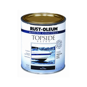 Rust-Oleum 207002 Marine Topside Paint, Navy Blue, 1-Quart - 4 Pack