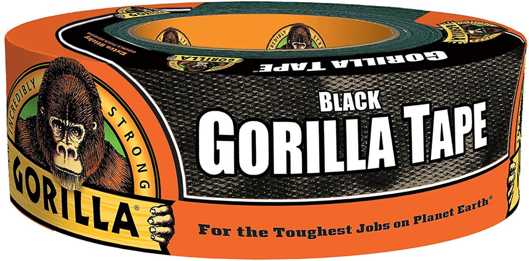 Gorilla Tape, Black Duct Tape, 1.88