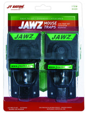 Load image into Gallery viewer, JT Eaton 409 Jawz Plastic Mouse Trap for Solid or Liquid Bait, 2-Pack