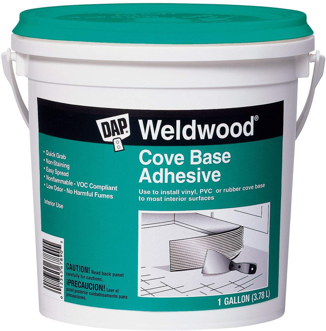 DAP 25054 Dap 1-Gallon Weld Wood Cove Base Adhesive, Off-White