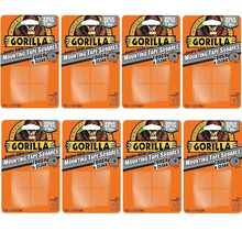 Load image into Gallery viewer, Gorilla 6067201 Mounting Tape Squares, Tough &amp; Clear (5 Pack)