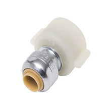 Load image into Gallery viewer, SharkBite U3525LFA Faucet Connector Valve, 1/4 inch (3/8 inch OD) x 1/2 inch Threaded Plumbing Fitting, Push-to-Connect PEX, Copper, CPVC, SRD9 HDPE