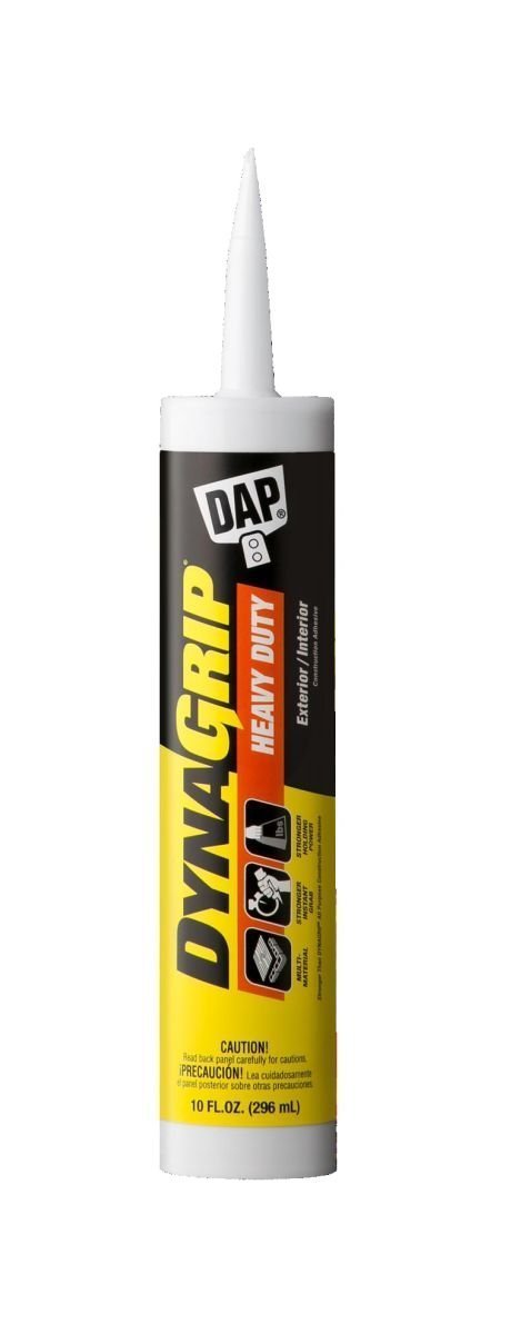 Dap 27509 6 Pack 10 oz. DynaGrip Heavy Duty Construction Adhesive, Off-White