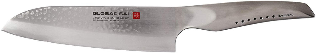 Global SAI-03 Santoku Knife, 7-1/2