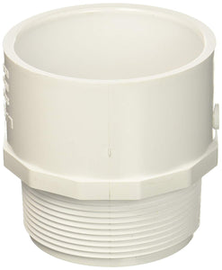 Genova Products 30430 3" WHT Male Adapter