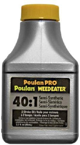 Poulan 030224 3.2 oz 2 Cycle / Stroke Semi Synthetic 40:1 Motor Oil - Quantity 36 bottles