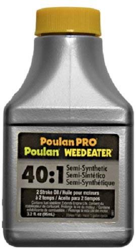 Poulan 030224 3.2 oz 2 Cycle / Stroke Semi Synthetic 40:1 Motor Oil - Quantity 36 bottles