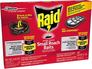 Raid Double Control Small Roach Baits Plus Egg Stopper, 12 CT (Pack - 1)