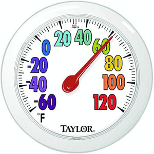 Taylor Precision 5631 ColorTrack Dial Outdoor Wall Thermometer