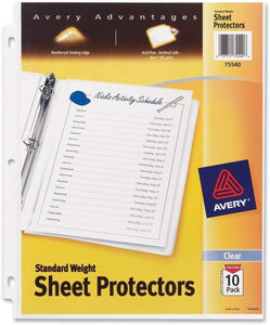 Avery Standard Weight Sheet Protectors