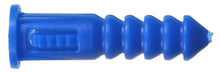 Load image into Gallery viewer, The Hillman Group 370329 Ribbed Plastic Anchor, 8-10-12 X 1-1/4-Inch, Blue, 100-Pack