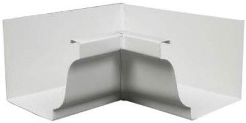 AMERIMAX HOME PRODUCTS 33201 5-Inch Galvanized Inside Mitre, White