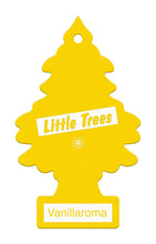 Load image into Gallery viewer, LITTLE TREES Car Air Freshener | Hanging Paper Tree for Home or Car | Vanillaroma | Single Tree per Package