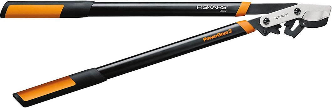 Fiskars 394801-1003 PowerGear2 Bypass Lopper, 32 Inch, Black/Orange