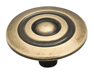 Amerock Corp BP594-AE Amerock Allison Bp594Ae Round Colonnade Cabinet Knob, 7/8 in Projection, 1-1/2 in Dia, Zinc Alloy