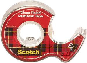 Scotch Brand 25 MultiTask Tape, Transparent, 7 in