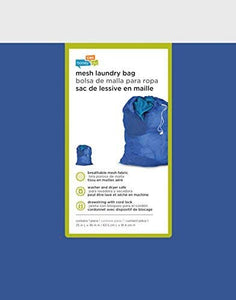 Honey-Can-Do LBG-01161 Mesh Laundry Bag with Drawstring, Blue, 24-inches L x 36-Inches H