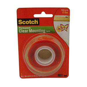 3M Scotch Heavy Duty Mounting Tape, Clear