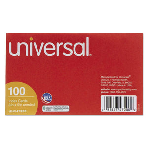 UNV47200 - Universal Unruled Index Cards