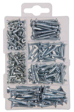 Load image into Gallery viewer, HILLMAN FASTENER 130206 Kit Wood Screws, Silver, 199 Piece
