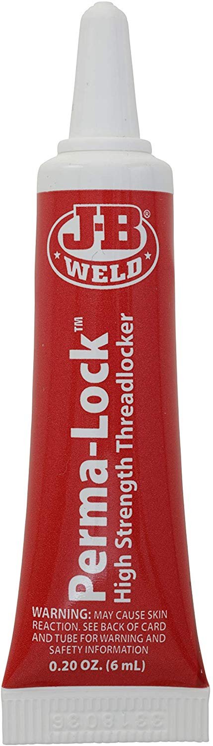 J-B Weld 27106 Perma-Lock High Strength Threadlocker - Red - 6 ml