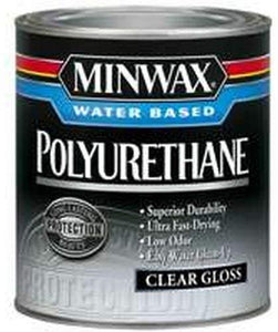 Minwax 63015 1 Quart Minwax Water Based Gloss Polyurethane