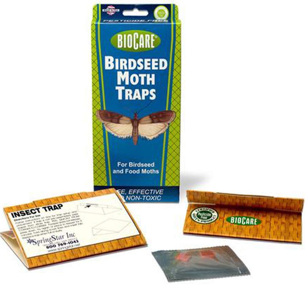 BioCare Birdseed and Pantry Moth Traps with Pheromone Lures, Nontoxic and Pesticide-Free, Made in USA, 2 Count - S204
