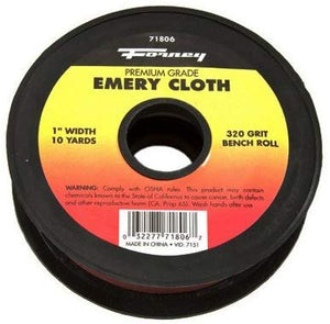 Forney Emery Cloth Bench Roll 1 " X 10 Yard 320grit