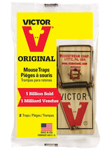 Load image into Gallery viewer, Victor Metal Pedal Mouse Trap - 2 Pack M023 - Wood Mouse Trap